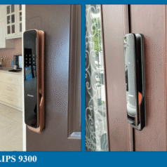 Khóa Philips 9300 có thiết kế linh hoạt, phù hợp với nhiều loại cửa khác nhau