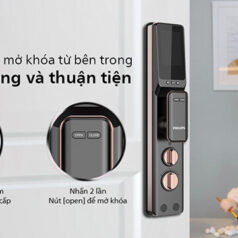 Khóa điện tử Philips DDL303-VP hỗ trợ kết nối Wi-Fi, dễ dàng quản lý từ xa qua ứng dụng.