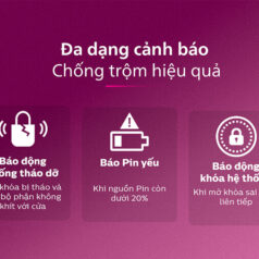 Hình ảnh khóa Philips DDL303-VP với hướng dẫn lắp đặt đơn giản và nhanh chóng.