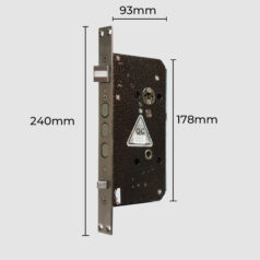 Thân khóa tự động của Philips 9300 giúp chốt khóa tự động bật ra khi đóng cửa