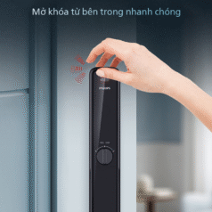 Tính năng mã số ảo trên khóa Philips 9300 giúp ngăn ngừa việc nhìn trộm mật khẩu
