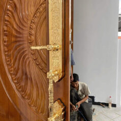 DSmart DS78T Khóa Vân Tay Đại Sảnh Mạ Vàng 24K 5 Giao hàng tận nơi miễn phí tại TP.HCM cho khách đặt mua khóa thông minh DSmart DS78T mạ vàng