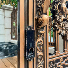 KHÓA CỬA CỔNG 2 MẶT VÂN TAY TTLOCK 2C79T CỔ ĐIỂN 8 Khóa điện tử vân tay cổ điển cho cửa nhôm đúc