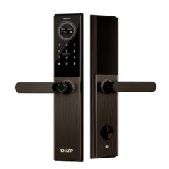 Trang chủ 313 khóa thông minh Sharp A3-B vân tay mã số cho cửa gỗ căn hộ chung cư cao cấp