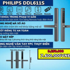 Trang chủ 284 Màn hình cảm ứng mã số chống nhìn trộm trên khóa vân tay DDL611S