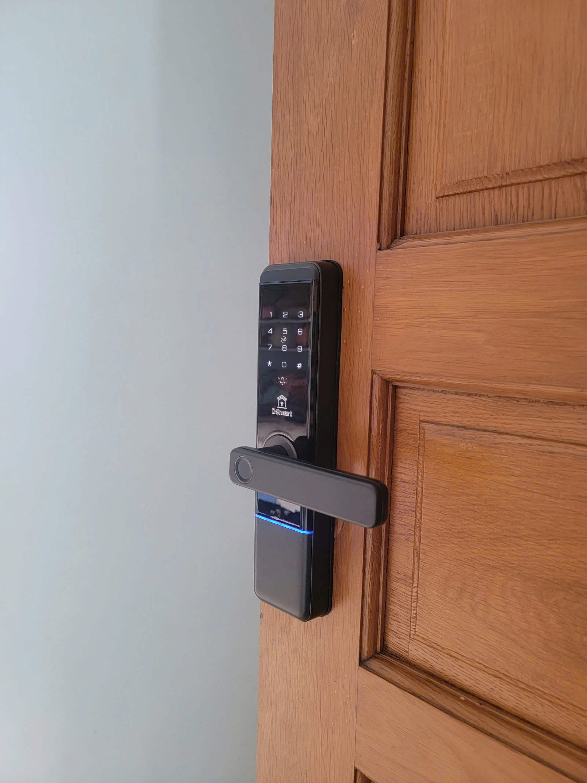 Khóa vân tay mini cho cửa gỗ DSmart PN12T khóa điện tử thông minh cho cửa gỗ phòng ngủ