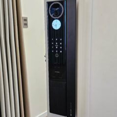 Khóa cửa điện tử Vân Tay Face ID SHARP H5-FV 14 Cảm biến vân tay 360 độ dưới màn hình trên khóa Sharp H5-FV