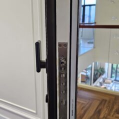 Khóa cửa điện tử Vân Tay Face ID SHARP H5-FV 12 Mở khóa bằng mật khẩu ảo chống nhìn trộm trên Sharp H5-FV