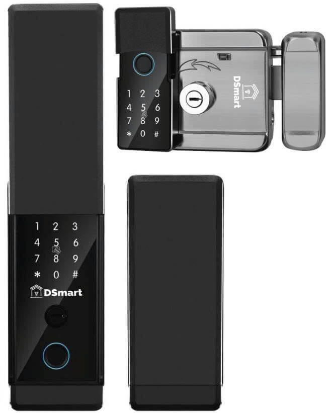 Khóa cửa cổng ngoài trời chuẩn IP68 khóa điện tử chống nước IP68 DSmart 2C68T