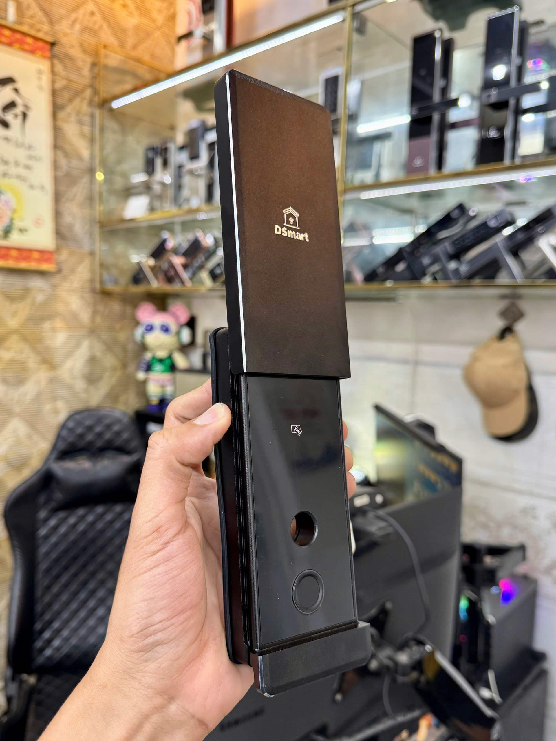 Khóa cửa cổng vân tay ngoài trời khóa cửa cổng vân tay chống nước DSmart 2C68T