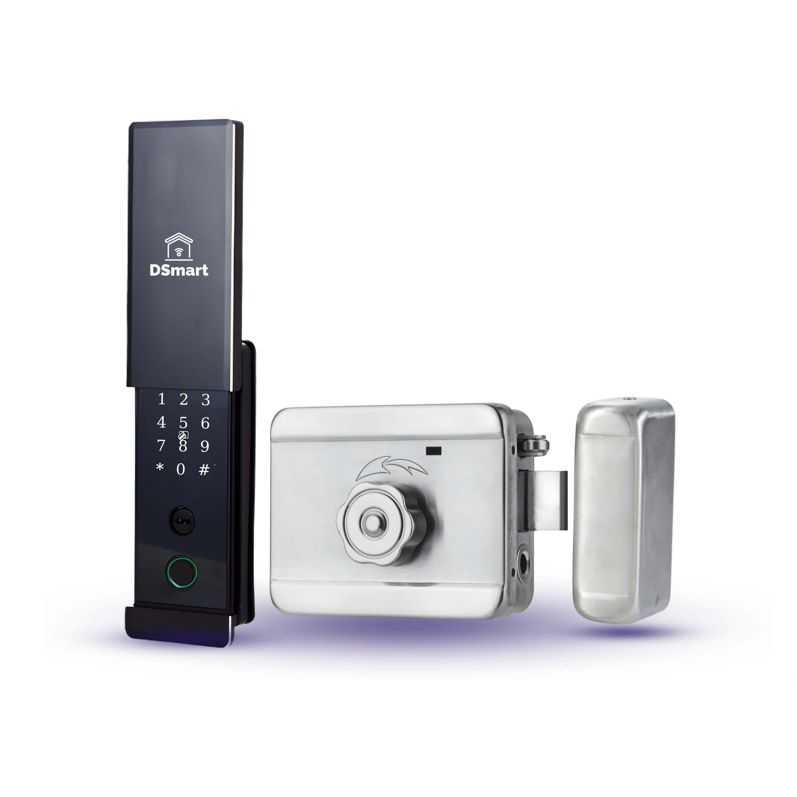 Thiết kế khóa DSmart 2C68T có nắp trượt che mưa nắng khóa điện tử DSmart 2C68T có nắp trượt chống nước