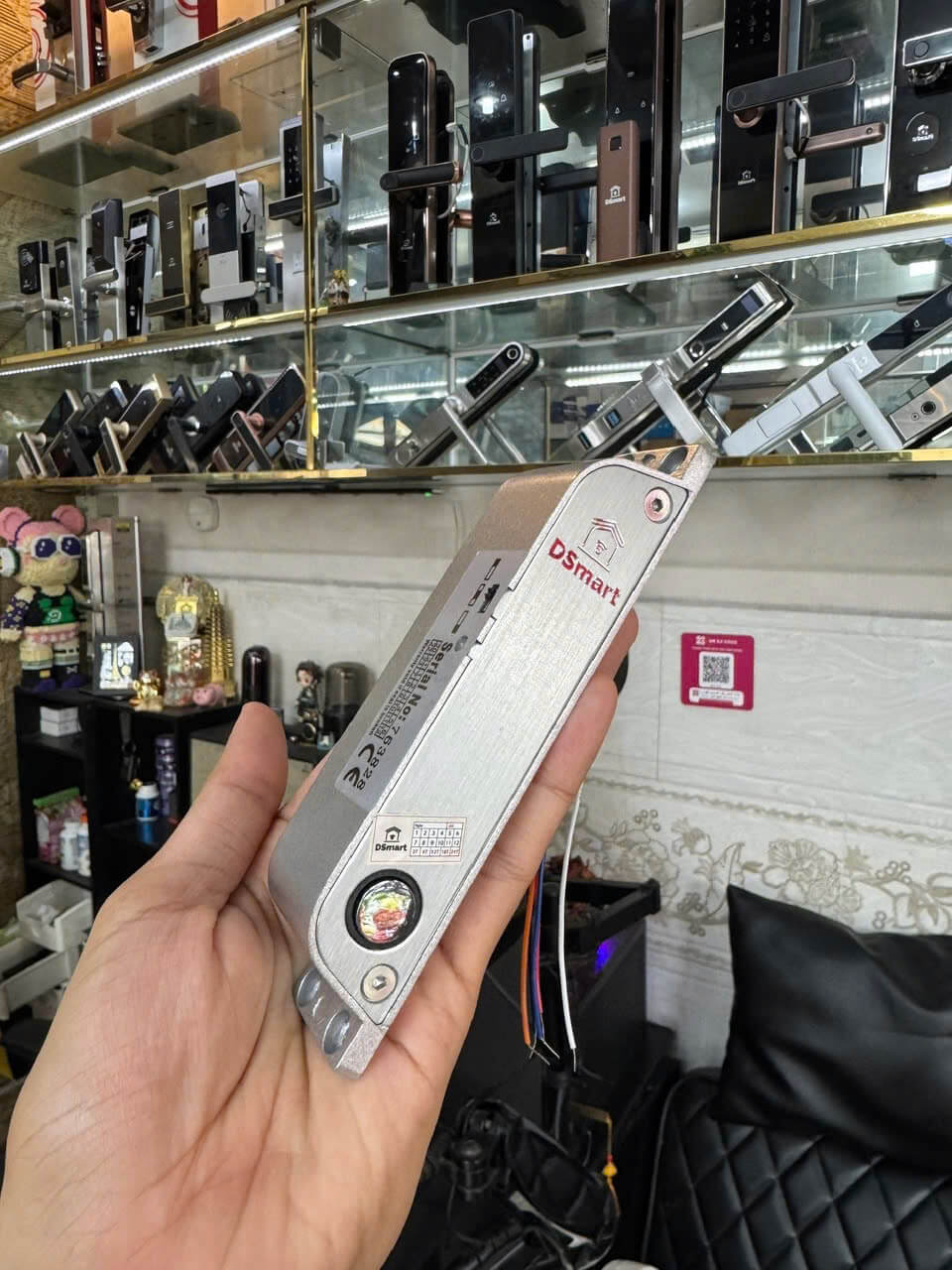 Phụ kiện chốt thả điện tử CRN39 dành cho cửa kính chốt rơi bật nổi 5 dây có timer 3s 6s 9s CRN39