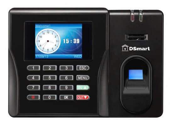 Máy chấm công vân tay DSmart D68R cho văn phòng Máy chấm công vân tay DSmart D68R giải pháp kiểm soát ra vào chấm công bằng vân tay và thẻ từ cho văn phòng