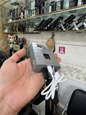 khóa vân tay cửa sắt ngoài trời chịu nắng mưa DSmart HTP12T