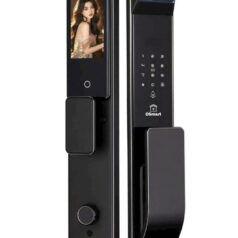 Khóa vân tay PLA39Y nhôm CNC nguyên khối cao cấp cho cửa đại sảnh