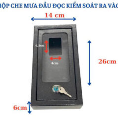 Hộp che mưa đầu đọc Face ID lắp ngoài trời giúp chống nước chống nắng hiệu quả, có khóa bảo vệ thiết bị an toàn