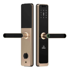 Khóa Vân Tay FaceID PL69T-F Cho Cửa Gỗ – Thân Khóa 5 Chốt Thế Hệ Mới 3 khóa cửa gỗ mở bằng khuôn mặt FaceID PL69T-F